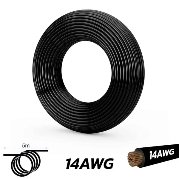 Elektronik Kabel Schwarz - 5m – Bild 3