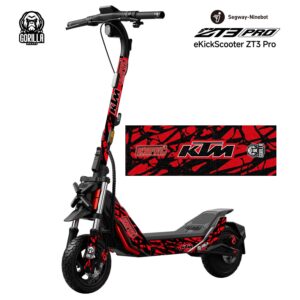 KTM Rotes Vinyl ohne rutschfester Unterseite für Segway ZT3 Pro