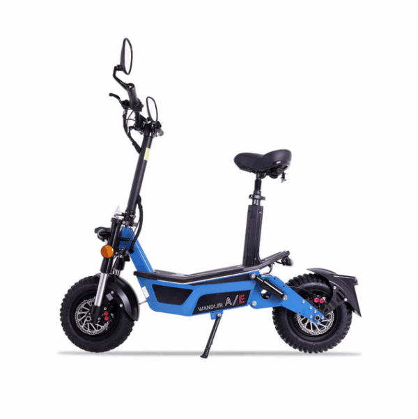 Elektroroller WANDLER-A/E Allrad - 45km/h - bis 140kg - Straßenzulassung - blau