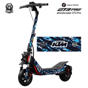 KTM Blaues Vinyl ohne rutschfester Unterseite für Segway ZT3 Pro